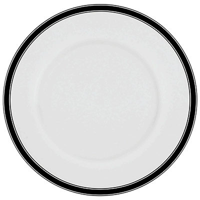 kate spade new york Concord Square Dinner Plate, White / Black